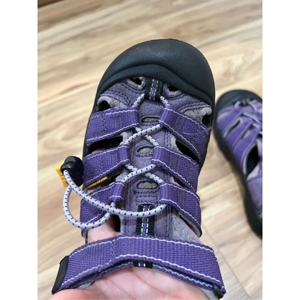 KEEN Purple Newport H2 Waterproof Sport Hiking Sandals Shoes kids Size 3